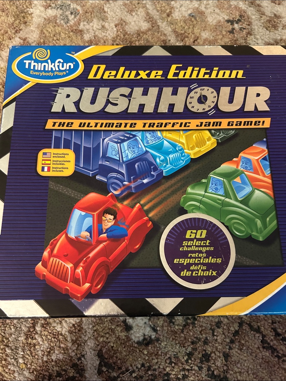 Complete Think Fun Deluxe Edition Rush Hour Game Brain Game